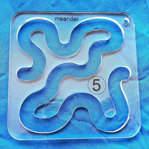 Free Motion Quilting Template Series 5 for Domestic Sewing Machine Rulers (Q5-01) in Saudi Arabia