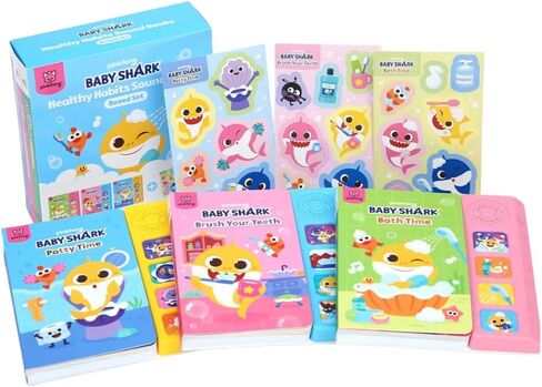 Pinkfong Baby Shark Healthy Habits Sound Books Boxed Set in Kuwait