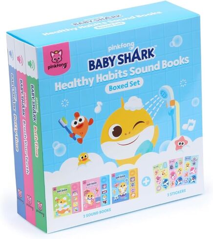 Pinkfong Baby Shark Healthy Habits Sound Books Boxed Set in Kuwait
