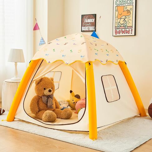 Inflatable Kids Play Tent Indoor/Outdoor, Kids Tent with Carry Bag, Portable Pop Up Playhouse Air Fort for Toddlers Boys & Girls Birthday Gift Quick Inflation in Kuwait