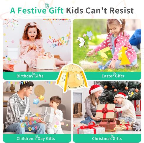 Inflatable Kids Play Tent Indoor/Outdoor, Kids Tent with Carry Bag, Portable Pop Up Playhouse Air Fort for Toddlers Boys & Girls Birthday Gift Quick Inflation in Kuwait