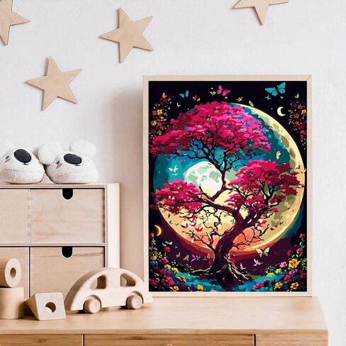 croshom Adults Paint by Number- Dream Catcher Paint by Numbers Kits on Canvas for Beginners, Butterfly Acrylic Painting by Numbers Kits Without Frame for Home Decor 12x16 inch in Saudi Arabia