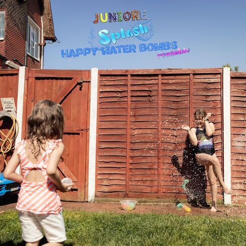 JUNIORE Reusable Water Balloons, Easy Quick Fill & Self-Sealing Water Bombs, Latex-Free Soft Silicone Water Splash Ball, Outdoor Water Fight, Refillable Magnetic Balls, Water Summer Pool Party (16) in Saudi Arabia