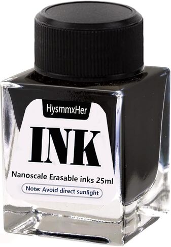 Erasable Black Bottle Ink for Fountain Pen, 25ml (Black) in Kuwait