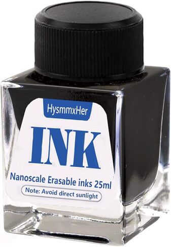 Erasable Black Bottle Ink for Fountain Pen, 25ml (Black) in Kuwait