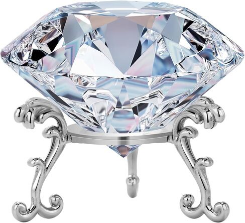 MerryNine Diamond Gifts for Women, Mom, Wife, Girlfriend, Sister, Her, Birthday Gifts Set with Gift Card, Flannelette, Flannelette Bag, 60Mm Diamond Paperweight Decoration with Sliver Triangle Base in Kuwait