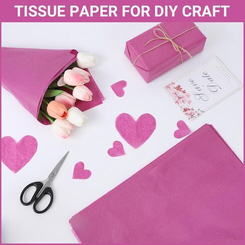 Segarty White Tissue Paper Bulk, 500 Sheets 14 x 20 inch Packaging Tissue Paper for Gift Bags, Gift Wrapping Paper, Shipping Clothes, Business, Packing, DIY Crafts, Birthday Wedding Decorations in Kuwait