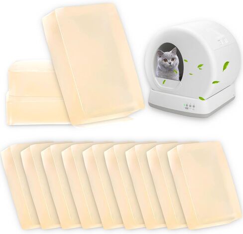 12 حزمة قطة القمامة مزيل العرق المتوافق مع مربع القمامة القطط من Meowant ، مزيل الرائحة مزيل العرق ، والسيطرة على الرائحة القمامة ، ورائحة ، هلام مناسبة لـ MW-SC01/MW-SC02/LB02 in Kuwait