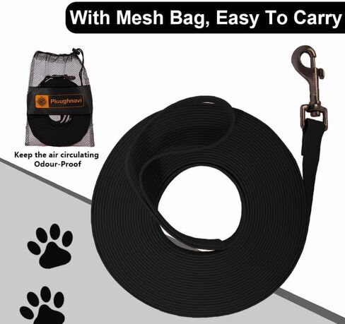Dog Leash Obedience استدعاء التدريب الرصاص ، مقاوم للماء ، سهل التنظيف ، مقاوم للرائحة ، متينة ، مقود تدريب في الهواء الطلق على ارتفاع 5 أقدام و 10 أقدام و 15 قدمًا 50 قدمًا 50 قدمًا - رائع للعب ، الفناء الخلفي ، التخييم in Kuwait