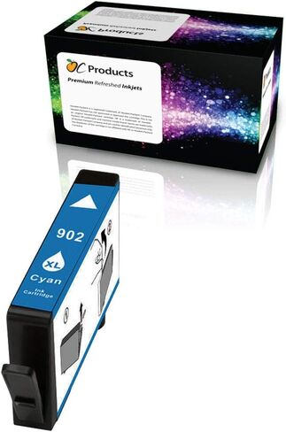 Remanufactured Ink Cartridge HP 902XL Cyan Ink Cartridge for OfficeJet 6950 6960 6965, 6970 6975 in Kuwait