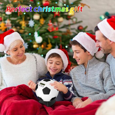 MOMMED Piggy Bank for Boys,Digital Bank,Soccer Ball Piggy Bank,Soccer Gifts for Boys,Coin Bank with Football Look,Coin Bank with Automatic LCD Display(Small) in Kuwait