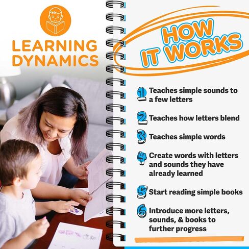 Learning Dynamics 4 Weeks to Read – Learn How to Read & Write Program Includes 53 Books, Teaching Manual, Activity Workbooks, CD, Flashcards , Manipulatives – Teaches Letters, Phonics & Reading in Saudi Arabia