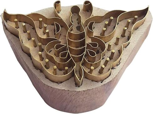 Royal Kraft Bird Brass Wooden Stamps لطباعة الكتلة على الطين ، الفخار ، النسيج BDTAG027 in Kuwait