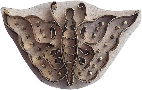 Royal Kraft Bird Brass Wooden Stamps لطباعة الكتلة على الطين ، الفخار ، النسيج BDTAG027 in Kuwait