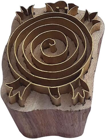Royal Kraft Bird Brass Wooden Stamps لطباعة الكتلة على الطين ، الفخار ، النسيج BDTAG027 in Kuwait