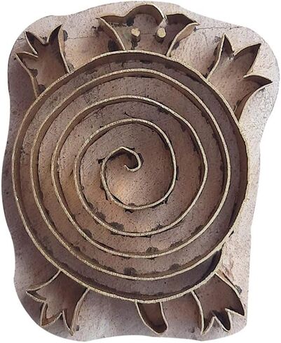 Royal Kraft Bird Brass Wooden Stamps لطباعة الكتلة على الطين ، الفخار ، النسيج BDTAG027 in Kuwait