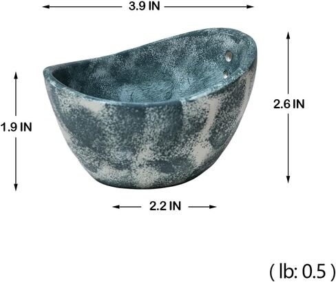 Pottery Herb Stripper Bowl，Small Handmade Herb Stripper Tool，Unique Ceramic Herb Stripper，with Different Hole Sizes for Separating Leaves and Stems，Suitable For Coriander, Rosemary, Etc (Beige) in Saudi Arabia