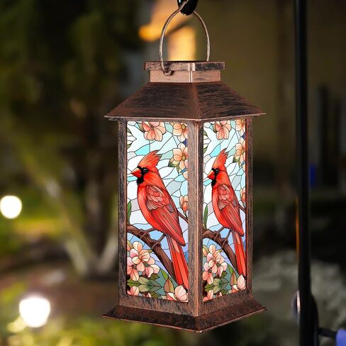 Solar Lantern Outdoor Waterproof Hummingbird Garden Decor Birthday Gifts for Women Mom and Grandma Solar LED Plastic Decorative Hanging Light for Yard(Hummingbird ) in Saudi Arabia
