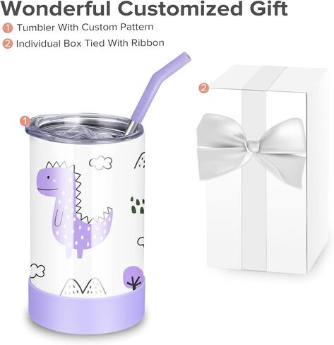 FASTSUB Kids Sublimation Tumbler 12 oz Blanks Cups Stainless Steel Double Wall Vacuum Insulated with Lid and Straw Nozzle Silicone Cover Gifts for Heat Press Transfer White 12 Pack in Saudi Arabia