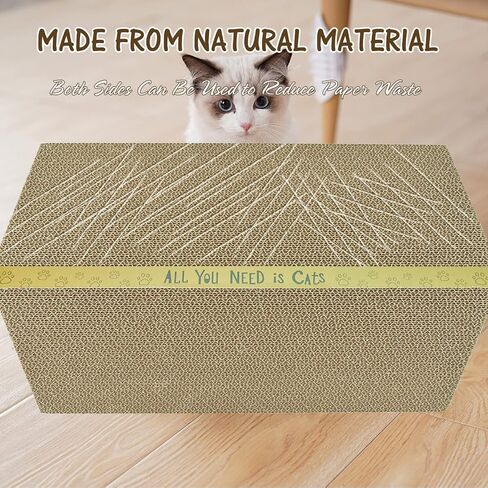 3 Pack Cardboard Cat Scratcher Pads Cat Scratching Board for Indoor Cats 17"Lx8.3"Wx1"H Dual-Side Corrugated Cat Scratching Post Reusable Cat Supplies in Saudi Arabia