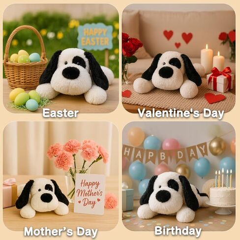 WEIGEDU Large Dog Stuffed Animal Plush Toy Soft Lying Bernese Mountain Puppy Hugging Pillow Gift for Kids Boys Girls Birthday Room Decor 20 Inch in Kuwait