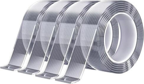 TD DECO 2 Rolls Nano Adhesive Mountiung Tape (Gen 2),Heavy Duty Double Sided Tape,20FT Total, Anti-Dust Bag,Super Tough Tape,Mounting Tape,Rug Tape,Flex Tape,Waterproof Tape,Removable Tape,Poster Tape in Saudi Arabia