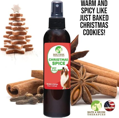 Showseason Pumpkin Spice Holiday Dog Perfume 4.5 oz. for Dogs and Puppies | Long Lasting | Deodorizing Spray | Paraben Free | Made In The USA in Kuwait