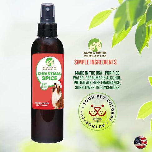 Showseason Pumpkin Spice Holiday Dog Perfume 4.5 oz. for Dogs and Puppies | Long Lasting | Deodorizing Spray | Paraben Free | Made In The USA in Kuwait