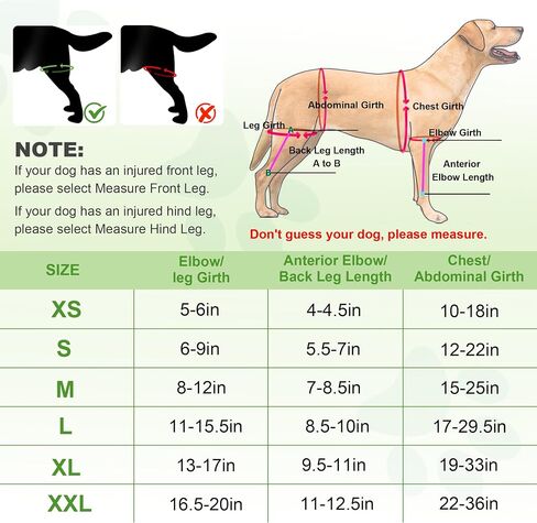 Dog Knee Braces for Back Leg, Knee Brace for Dogs with Torn ACL Hind Leg or Front Leg, Help Pain Relief, Osteoarthritis, Ligament Injuries Adjustable Leg Support Brace for Rear Legs, L in Saudi Arabia