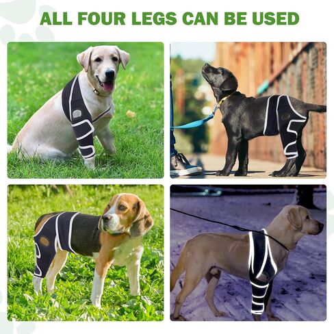 Dog Knee Braces for Back Leg, Knee Brace for Dogs with Torn ACL Hind Leg or Front Leg, Help Pain Relief, Osteoarthritis, Ligament Injuries Adjustable Leg Support Brace for Rear Legs, L in Saudi Arabia