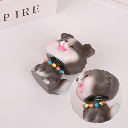 Bobble Head Dogs for Car Dashboard, Cute Puppy Ornament Figrines, Mini Shaking Head Dogs Decoration, Nodding Doggy Figures Gift for Car Home Office Desk(Border Collie) in Kuwait