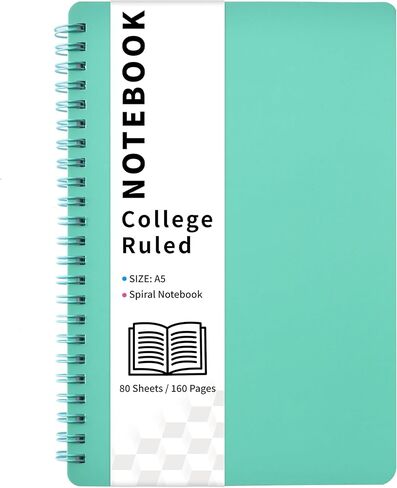 Spiral Notebook - Lined Journal Notebooks, 8.3'' x 6'', Classic Notebook with Thick Paper in Saudi Arabia