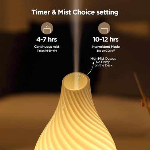 موزع روائح العلاج العطري على شكل جمجمة الهالوين ثلاثي الأبعاد من الزجاج بالموجات فوق الصوتية برائحة الرذاذ البارد ومرطب الزيوت العطرية مع رذاذ متقطع وLED 7 مصابيح ليلية متغيرة ملونة لغرفة النوم والمكتب وديكور المنزل in Kuwait