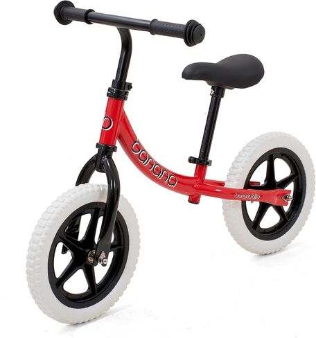 banana bike GT Balance Bike - Lightweight No Pedal Push Bike for Toddlers Ages 2-4 - Adjustable Handlebar and Seat, Aluminum Frame, Air Tires - Ideal Training Bike for Kids - Red, 33x18x24 Inches in Saudi Arabia