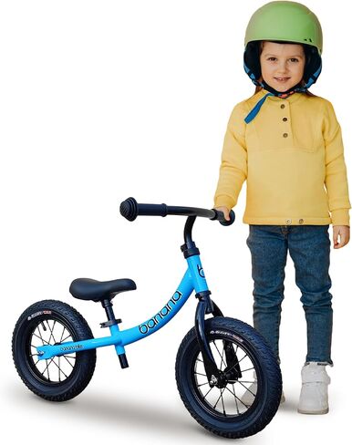 banana bike GT Balance Bike - Lightweight No Pedal Push Bike for Toddlers Ages 2-4 - Adjustable Handlebar and Seat, Aluminum Frame, Air Tires - Ideal Training Bike for Kids - Red, 33x18x24 Inches in Saudi Arabia