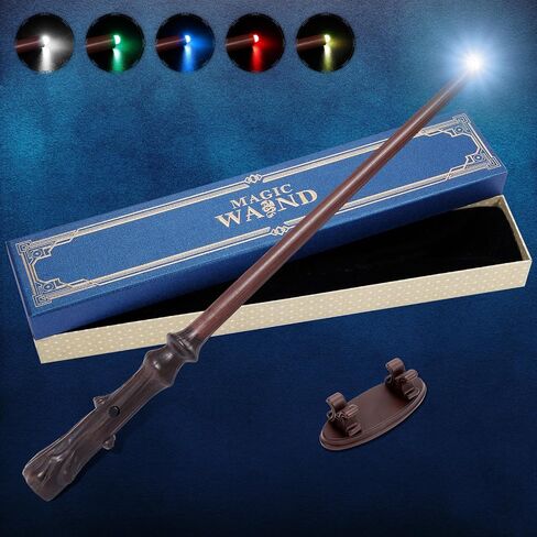 WAND UP MAGIC WAZARD مع 5 لون فاتح ثابت ، وراتينج الساحرة المضيئة القابلة لإعادة الشحن. in Kuwait