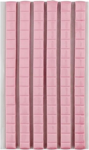 96 Pieces Sticky Tack, Wall Adhesive, Removable and Reusable Mounting Putty for Wall Hanging Pictures, Poster, Museum (96, Pink) in Saudi Arabia