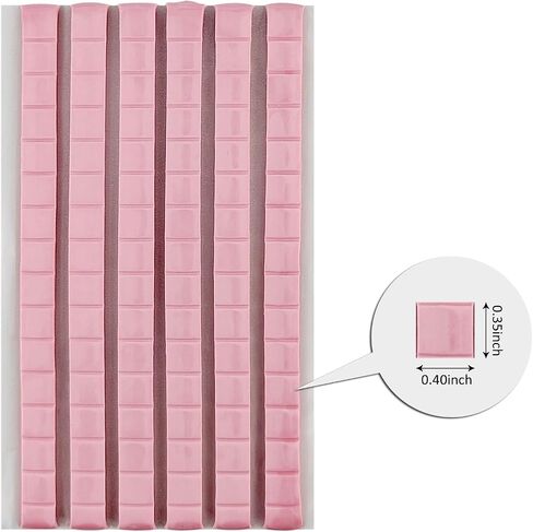 96 Pieces Sticky Tack, Wall Adhesive, Removable and Reusable Mounting Putty for Wall Hanging Pictures, Poster, Museum (96, Pink) in Saudi Arabia