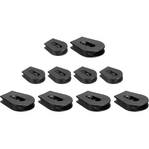uxcell 10 Pcs Wheeled Cord Locks for Drawstring Plastic Toggle Slider Stopper End Cord Slider Replacement for Backpack Shoelace Hat Bungee Shock Cord, 0.8/0.9 Inch