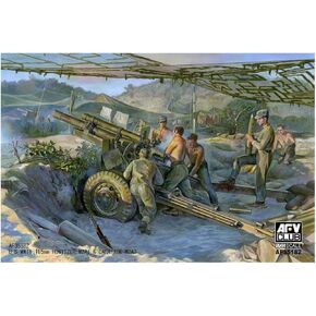WWII Late Version 105MM Howitzer M2A1 & Carriage M2A2 1-35 AFV Club