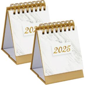 تقويم المكتب المصغر ، يوليو 2024 - ديسمبر 2025 تقويم سطح المكتب الصغير 5.2 "× 5.3"