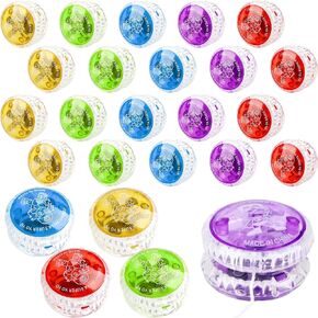 25 أجهزة كمبيوتر ملونة LED كرة سريعة الاستجابة تضيء yo yo ball ball bulk blastic ball ball ball for Kids leghner level birthday Christmas Stockers Stockers