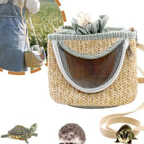 Small Animal Carrier Bag for Guinea Pig Hamster Mouse, Sugar Glider Carrier Sling Handbag Mouse Tote Bag Pouch for Going Out