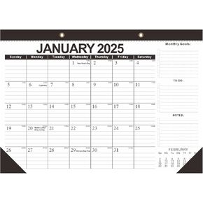 Desk Calendar 2025-2026, 18 Monthly Calendar from Jul 2025 -Dec 2026, 17" x 12" Desktop Monthly Calendar,Desk Calendar 2025-2026 with to-do List for Planning, Home,Office (2025.1-2026.6)