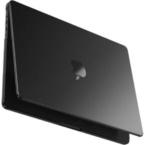 BlueSwan Matte Case for MacBook Pro 14 2025 2024-2021 M4 M3 M2 M1 Pro/Max, Compatible A3401 A3112 A2992 A2918 A2779 A2442, Hard Shell Protective Cover, Space Black Clear