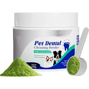 Dog Dental Powder – Advanced Formula for Tartar Control & Breath Freshening – Complete Oral Care for Small to Large Dogs