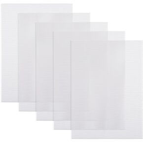 Fursuit Eye Mesh, 5 Sheets 0.5mm White Buckram Mesh, 11.8in x 7.87in Waterproof Printable PVC Eye Mesh Sheet for Therian Mask, Cosplay Props Fursuits, Handicrafts Making