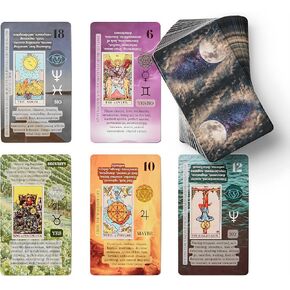 Witchy Cauldron Learning Tarot Cards with Meanings on Them, for Beginners, Training Tarot Deck