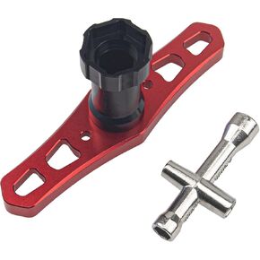 Universal 17mm Wheel Hex Wrench Repair Tools & 4mm 5mm 5.5mm 7mm Wheel Hub Cross Socket Spanner Repair Tool 1/8 Scale RC Car Truck