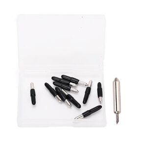 10pcs برواح الشفرة استبدال سبيكة الصلب 60 ° قاطع الشفرة استبدال الملحقات للفرح